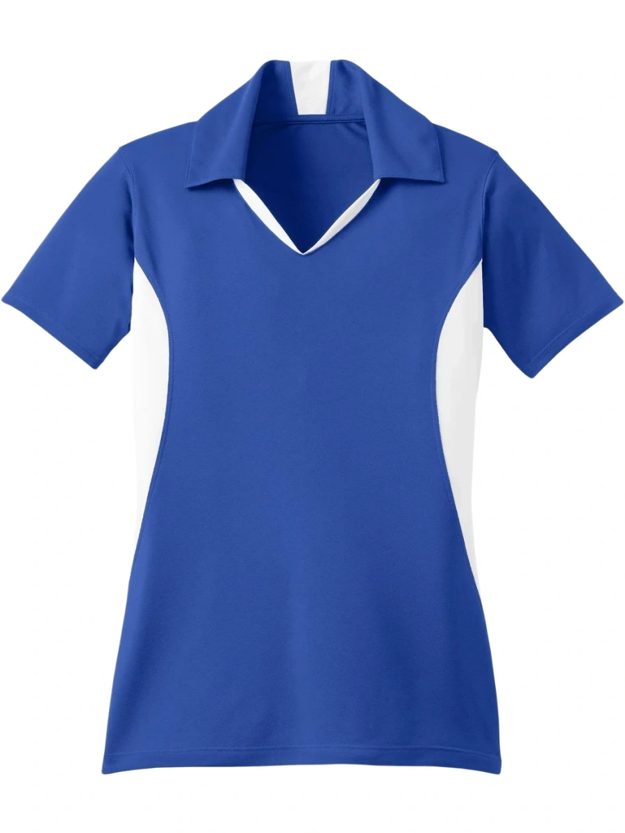 Royal Blue Colorblock Polo Shirt