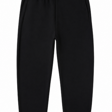 Black Relaxed Tapered Jogger Pants