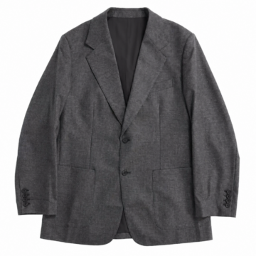 Heathered Charcoal Grey Relaxed Fit Blazer