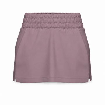 Dusty Purple Smocked Mini Skirt
