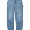 Medium Blue Paneled Straight Jeans