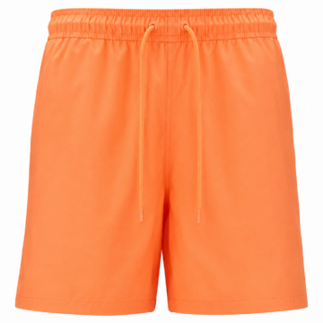 Bright Orange Relaxed Fit Athletic Shorts