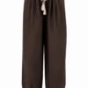 Dark Brown Harem Pants with Drawstring
